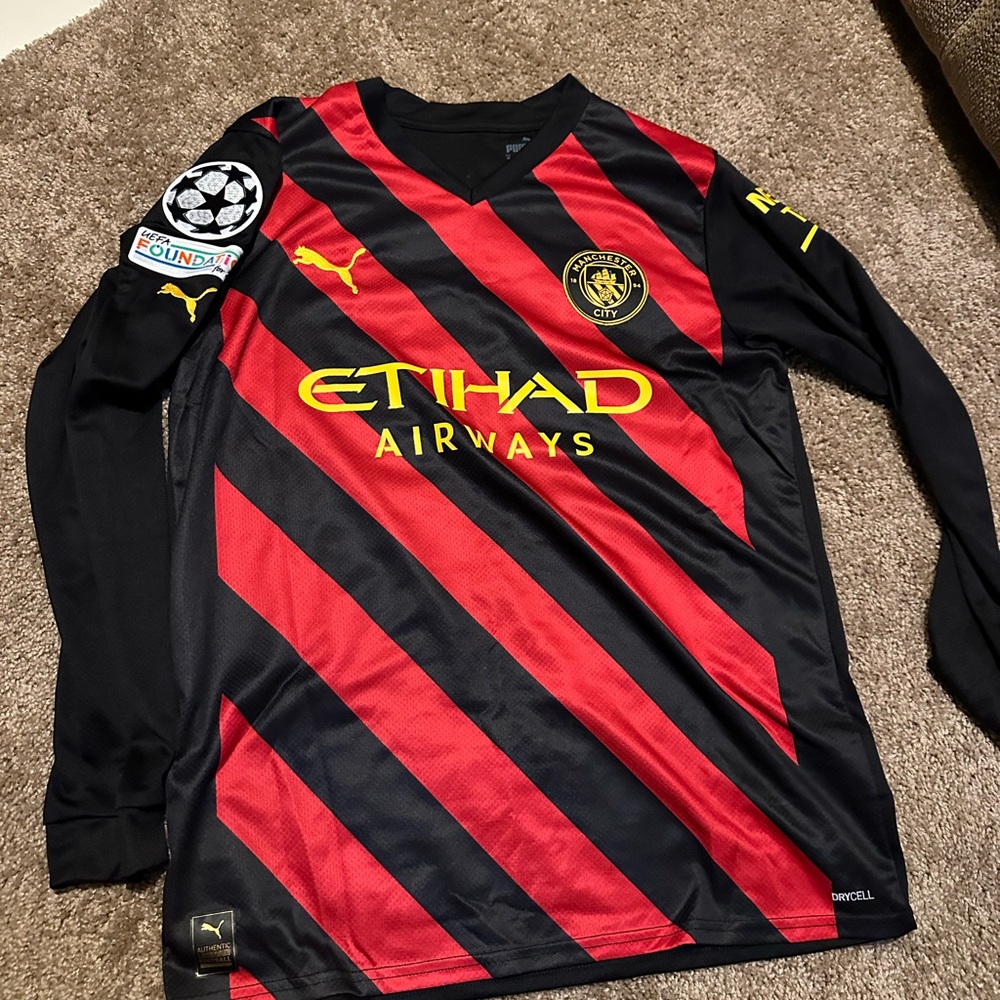 Manchester City 22/23 Away Replica Foden 47 LS Jersey (PUMA Size M)